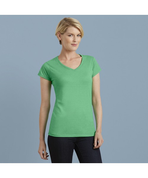 Plain T-shirt Softstyle® women's v-neck GILDAN 141 GSM